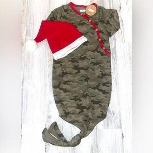 Mud Pie Baby Boys' Camo Christmas Take Me Home, 0-3 Months